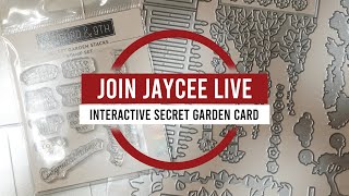 Pop-Out Perfection: A Secret Garden Card You Won't Believe | Join Jaycee Live