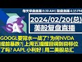 美股直播02/20[复盘] GOOGL要背水一战了? 为何NVDA提前暴跌?| 上周五提醒回调到目标位了吗? AAPL 小利好 | 周二美股总汇