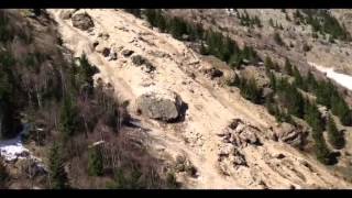 Derrocada gigante nos Alpes Franceses