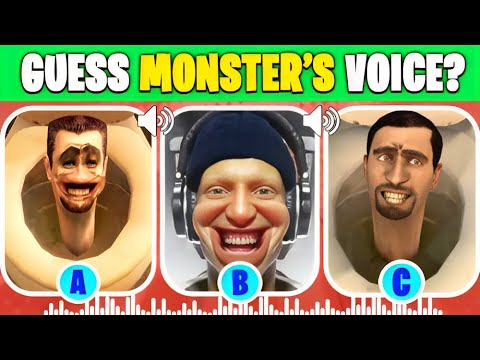 GUESS THE MONSTERS VOICE #98 DJ RTX TOILET G-MAN TOILET Skibidi Toilet's Quiz