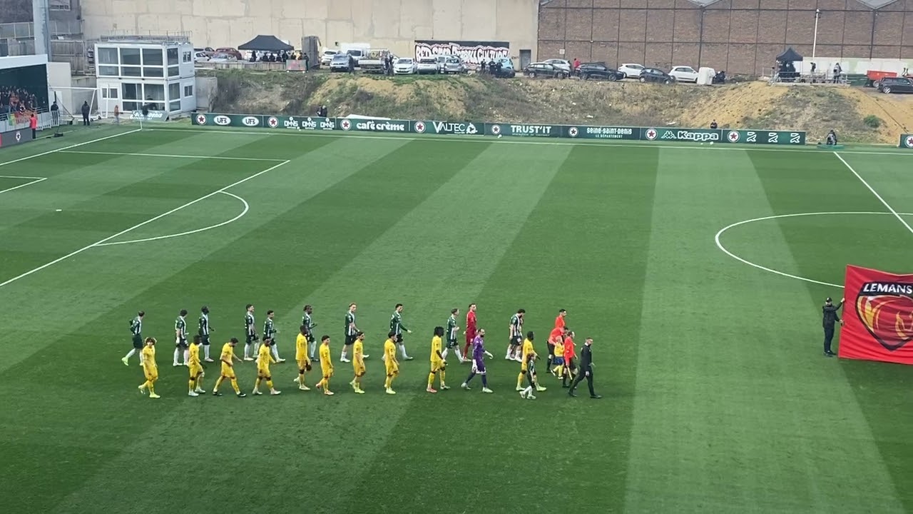 Red Star FC - Le Mans FC entrée des joueur Stade Bauer 28/02/2026