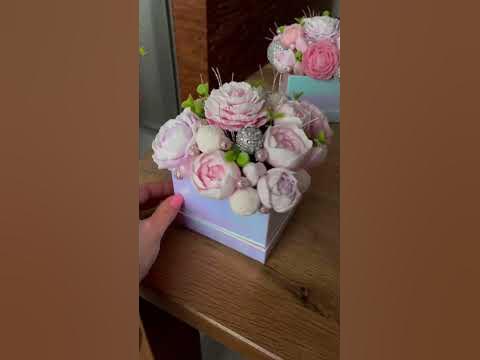 Пионы из Мыла, букет подарок на день рождения, пионы из мыла # ...