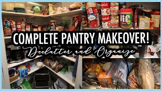 PANTRY TRANSFORMATION! | Clean, Declutter and Organize!