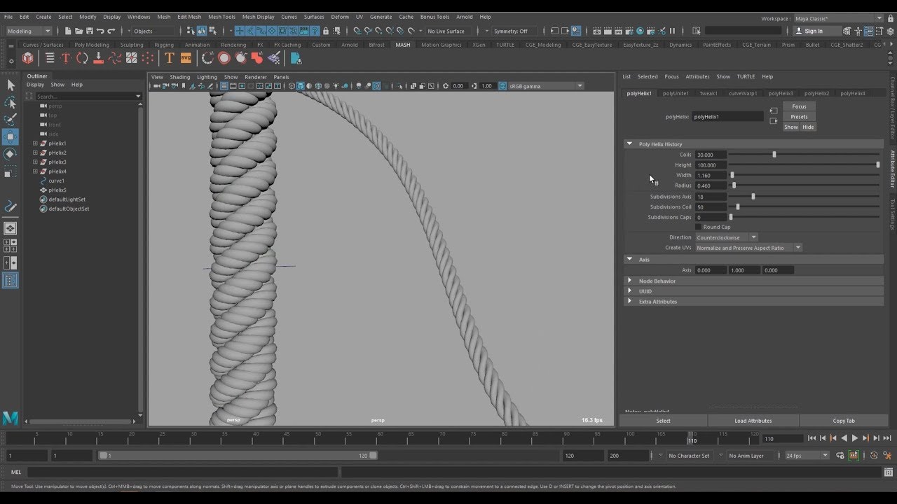 How to Model Rope (Maya Tips & Tricks) YouTube