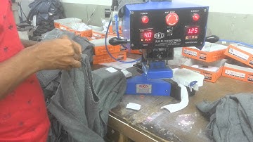 AUTOMATIC NUMATIC DOUBLE HEAD TRANSFER STICKER MACHINE BY R.K.D INDUSTRIES