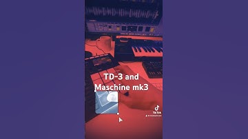 Playing with @Behringer TD-3 and @Native Instruments Maschine MK3 controlling a Diva instance