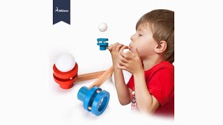 Kids Wooden Toys Blocks STEM Game Blowing Pipe MiDeer Floating Ball  Fun Popular Learn Education