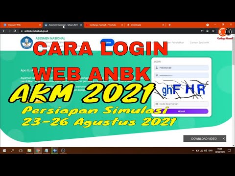 Cara login web ANBK 2021 | assesmen kompetensi minimum AKM 2021