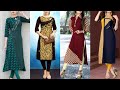 Two Fabric Kurti/ Designer Kurti ideas/ Stylish kurti from Leftover Fabric/ Patch Work Kurti