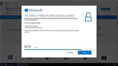 Windows 10: Your device needs the latest security updates.....big time error (Fixed) - Part One