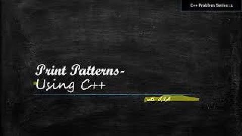 Rectangle Pattern Using C++ || C++ PROBLEM SERIES- PART 1 #C++ #RectanglePattern