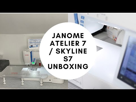 My New Sewing Machine! Janome Atelier 7 / Skyline S7 Unboxing & Stitch Demonstration | Ryan Rix
