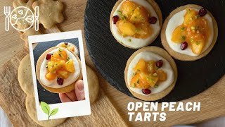 Open Peach Tart I Vegetarian I Delicious Dessert By Neha Deepak Shah
