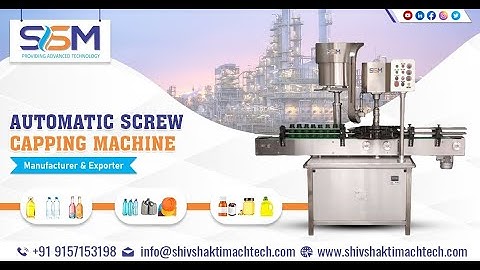 Bottle Chuck Capping Machine | Singe Head Screw Capper