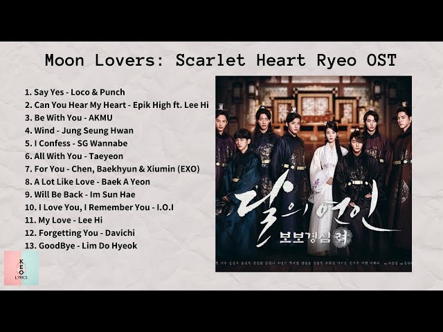 [FULL ALBUM] Moon Lovers: Scarlet Heart Ryeo OST (달의 연인 보보경심 려 OST) class=