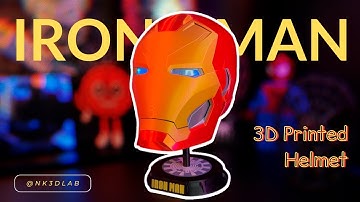 3D Printed Iron Man Helmet – Timelapse & ASMR Build