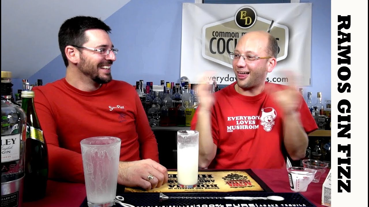 Ramos Gin Fizz, Classic Cocktail HowTo YouTube