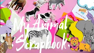 Animal scrapbook ideas || kids school project ||  animal booklet