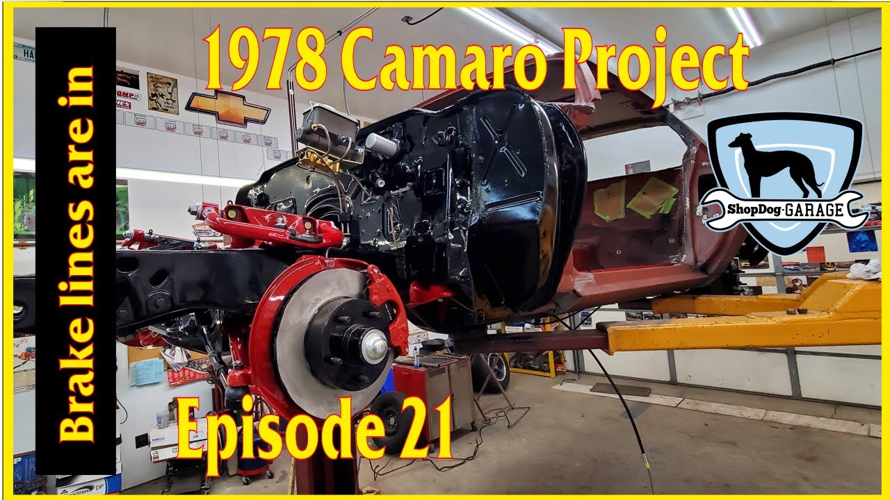 78 Camaro project part21: Brake lines are all made up - YouTube