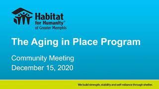 Memphis Habitat's 2020 AIP community meeting