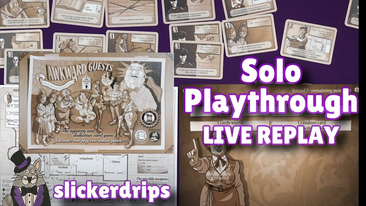 Awkward Guests - Solo Playthrough (Live Replay) - YouTube