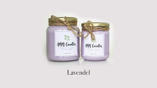 Lavendel geurkaars