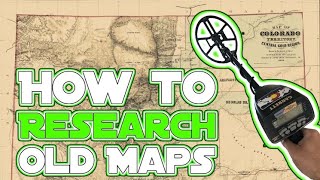 The SECRET to Finding Old Sites to METAL DETECT  Researching Old Maps