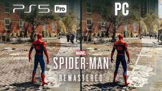 Spider-Man Remastered | PS5 Pro vs PC | Graphics Comparison
