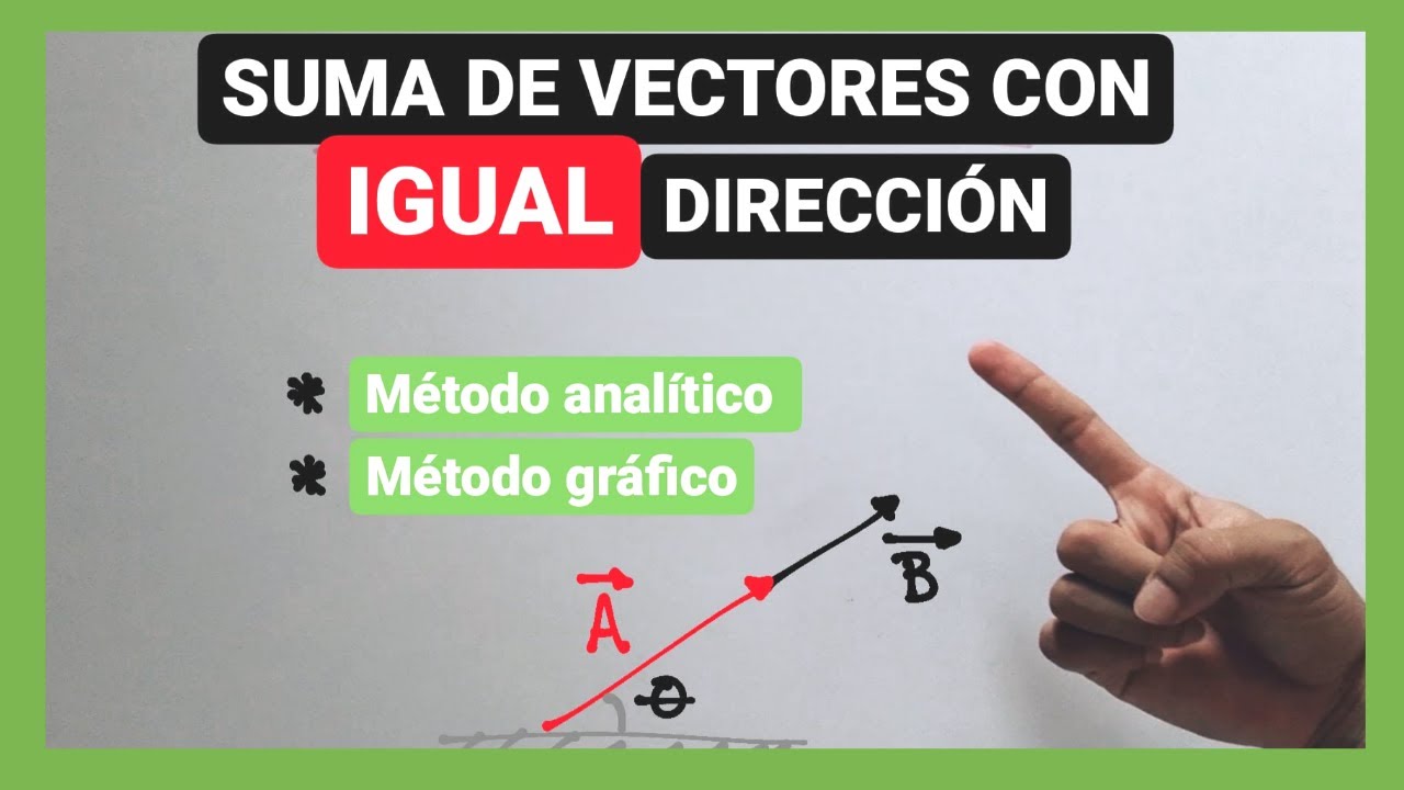 Suma de Vectores con IGUAL DIRECCIÓN | VECTORES - YouTube