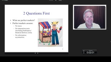 The Capital Structure Decision and Perfect Markets, James Tompkins