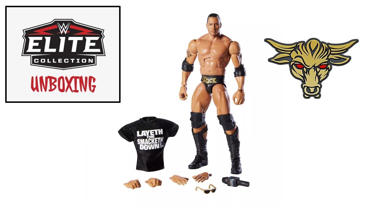 WWE Mattel The Rock Elite Series Ghostbuster Figure Wal Mart Exclusive
