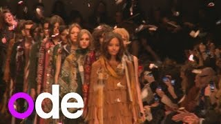 London Fashion Week: Kate Moss and Cara Delevingne at Burberry AW Show