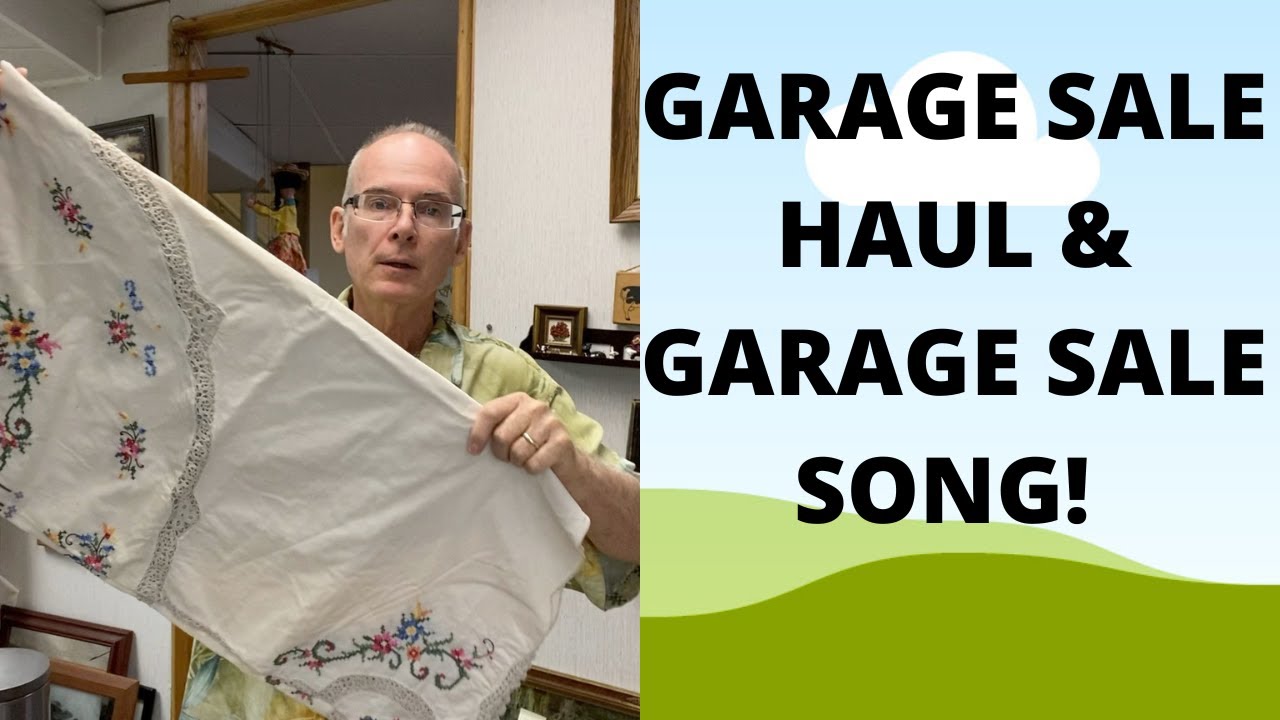 Garage Sale Haul & "My Wife is a Garage Sale Collector" Song!!!