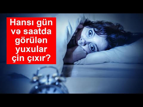 Hansı gün və saatda görülən yuxular çin çıxır?