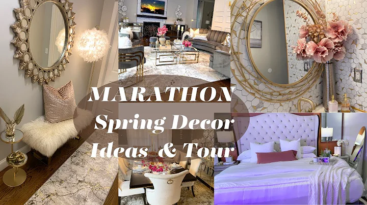 GLAM SPRING DECOR IDEAS & TOUR MARATHON | Decorate With Me ! Glam Home Decor | part 2