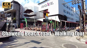 4K Chaweng Walking street Koh Samui 31 December 2022 - Streets of Thailand