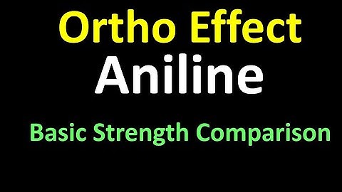 Ortho Effect in  2 Minutes || Ortho Effect in Aniline || Basic Strength GOC || Anirudh Walia