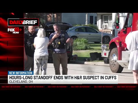 Hours-long standoff ends with suspect in handcuffs