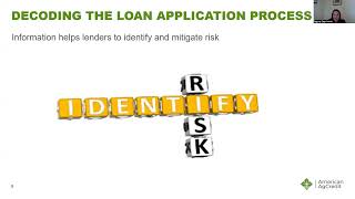 Financing Considerations for the Beginning and Small Farmer  The Loan Application Process