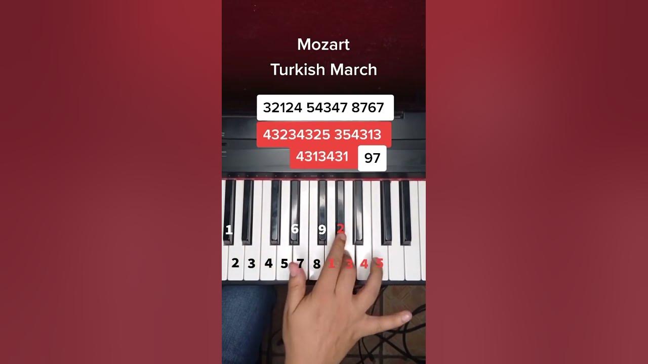 Mozart - Turkish March piano tutorial