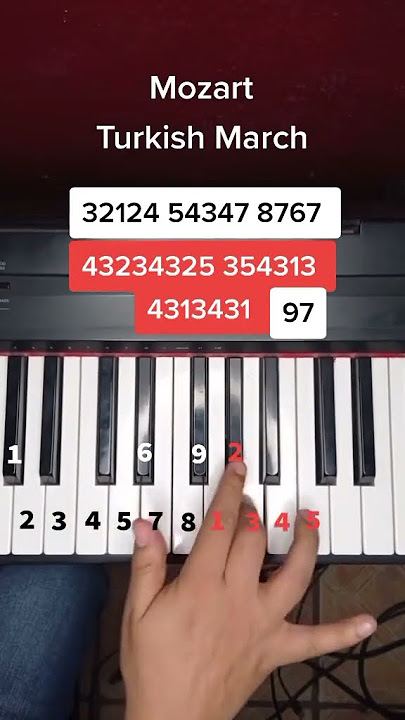 Mozart - Turkish March piano tutorial