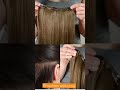 Hair extensions. Clip in hair. Bleached colours.