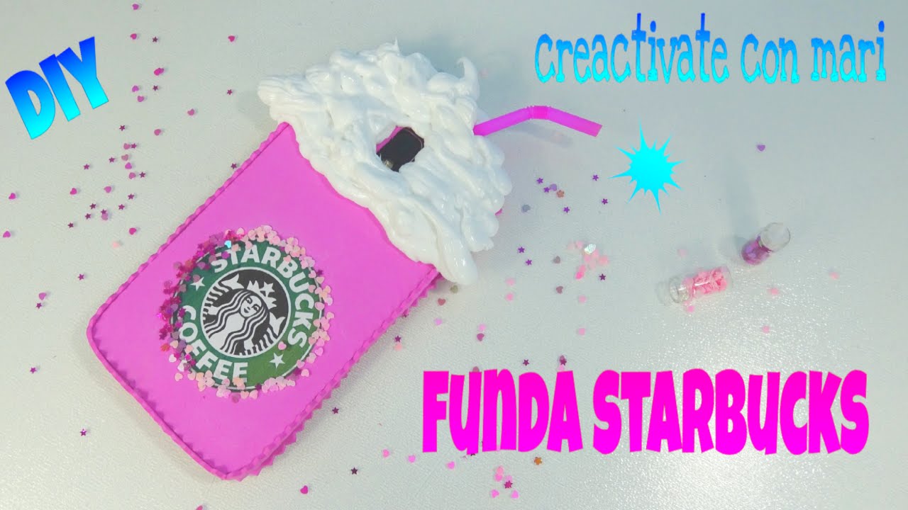 Diy Funda de móvil Starbucks con foamy y silicona