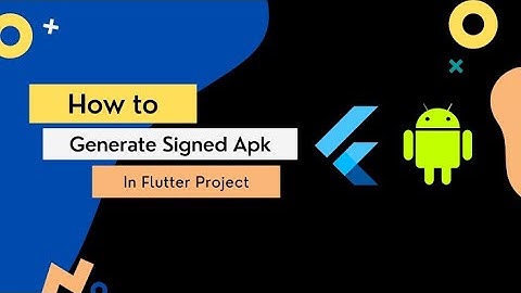 Generate Signed APK for Play Store in Flutter