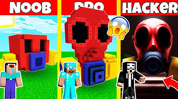 POPPY PLAYTIME CHAPTER 3 GAS MASK HOUSE BUILD CHALLENGE - NOOB vs PRO vs HACKER / Animation