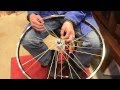 How to build a generator bicycle wheel.