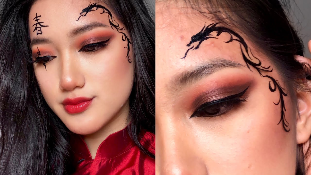 Chinese Dragon Makeup Tutorial - YouTube