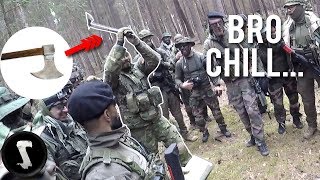 This Guy Takes Airsoft Way Too Serious   (2000+ Player Airsoft War)