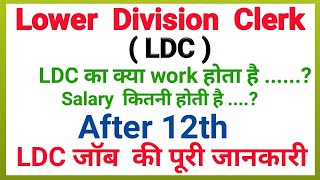 Lower division clerk work | salary | LDC kya hota hai  | LDC job profile | screenshot 3