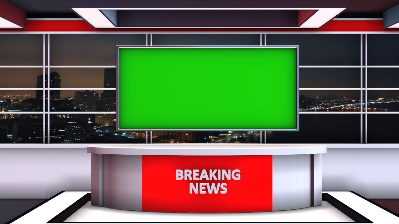 Green Screen News Studio Desk For Edius And Kinemaster 21 Graphics Youtube